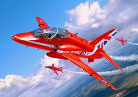 Revell plastikinis modelis BAe HAWK T.1 RAUDONOS RODYKLĖS 1:72