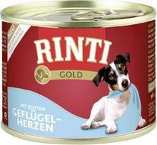 Šunų Maistas - RINTI Gold Paukštienos Širdelės Drėgnas Maistas 185g Be Grūdų