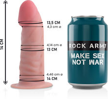 Rock Army RockArmy Dual Density Tiger 14cm Intimate System with Suction Base TPE