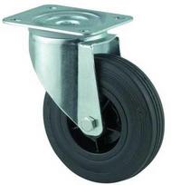 Tente 160 mm guminis besisukantis ratas, 135 kg, 3470PVRP63