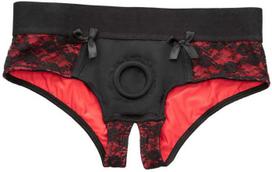 CalExotics Scandal L/XL Harness Panty Set with Silicone Attachment