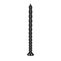 Ouch By Shots OUCH! Stacked Flexible Anal Snake 50 cm - Silicone, Suction Cup, Juodas