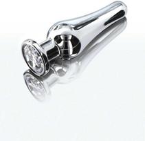 ToyJoy Diamond Bum Bijou Medium Aluminum Plug with Sidabrinis Accent 11cm