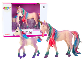 Lean Toys Kolekcinės violetinės vienaragių figūrėlės