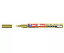 Kaligrafinis žymeklis Edding 753, lako pagrindu, kirstu galiuku, 1-2,5mm, auksinės spalvos