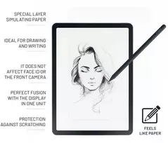 Fixed Fiksuotas Apsauginis stiklas imituojantis popierių PaperGlass ekrano apsauga iPad Pro 13" 2024 - Garantija Bezpieczeństwa.