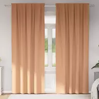 Užuolaidos su žiedais, blokuojančios šviesą 2 pcs
