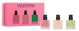 Valentino Set Valentino: Born In Roma Donna, Eau De Parfum, For Women, 6 ml *Miniature + Born In Roma Coral Fantasy Donna, Eau De Parfum, For Women, 6 ml *Miniature + Born In Roma Žalias Stravaganza Donna, Eau De Parfum, For Women, 6 ml *Miniature For Wome