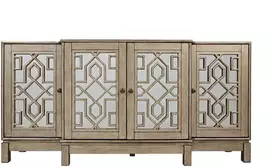 Avola 1550-70 Komoda 4D Sidabrinis