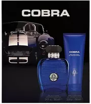Set Carroll Shelby: Mėlyna Cobra, Eau De Toilette, For Men, 100 ml + Mėlyna Cobra, Dušo želė & Šampūnas 2-In-1, 150 ml