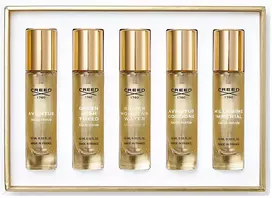 Set Creed: Aventus, Eau De Parfum, For Men, 10 ml + Žalias Irish Tweed, Eau De Parfum, For Men, 10 ml + Sidabrinis Mountain Vanduo, Eau De Parfum, For Men, 10 ml + Aventus Cologne, Eau De Parfum, For Men, 10 ml + Millesime Imperial, Eau De Parfum, For Men, 10 ml