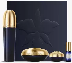 Set Guerlain: Orchidee Imperiale, Anti-Ageing, Day, Emulsion, For Face, 30 ml + Orchidee Imperiale, Natural, Lifting, Concentrate, For Face, 5 ml + Orchidee Imperiale, Anti-Aging, Kreminis, For Face, 15 ml + Orchidee Imperiale, Anti-Aging, Paakių kremas, 7 ml
