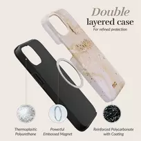 Dėklas MIO Gold Marble Magsafe Compatible for iPhone 15 Pro