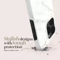Dėklas MIO Baltas Marble Magsafe Case Compatible for iPhone 16 Plus