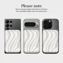 Dėklas MIO Sandy Zebra Magsafe Case Compatible Card Holder