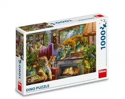 Dinozaurų dėlionė 1000 detalių: Tigrai atgyja