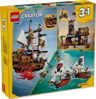 LEGO CREATOR 3 IN 1 31387 Iconic Pirate Ship, KIMLEG31387