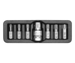 YATO TORX antgalių rinkinys 7 vnt. 0410 T25-T55 + ADAPTERIS
