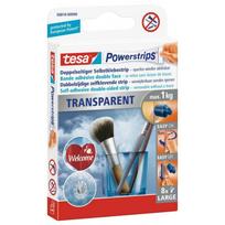 TESA PLASTRY POWERSTRIPS DECO 8vnt. 1kg SKAIDRŪS