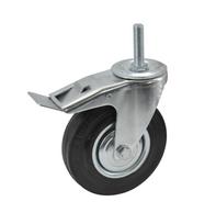 AWTOOLS SUKAMASIS RATUKAS, JUODAS GUMINIS SU STABDŽIU 125mm