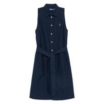 Mini suknelė moterims, Mėlyna, Woven-shirt dress-dresses