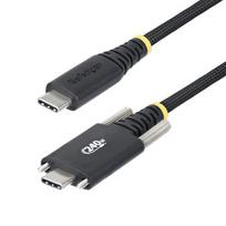 StarTech.com 10ft (3m) USB-C Charging Cable, Durable and Ultra-Flexible, Side Screw Locking, 240W (5A) PD EPR, USB 2.0 Laptop Charger Cable, USB-IF Certified, Rugged USB-C Charging Cord