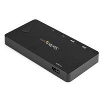 StarTech.com 2-Port USB-C KVM Switch - 4K 60Hz HDMI - Compact Dual-Port UHD USB Type-C Desktop Mini KVM Switch with USB-C Cables - Bus Powered - MacBook, iPad Pro, ThinkPad, IdeaPad, EliteBook