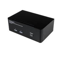 StarTech.com 2-Port Dual DisplayPort USB KVM Switch with Audio  AND  USB 2.0 Hub