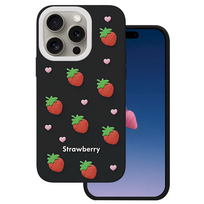 Mocco Strawberry Back Case for Apple iPhone 14 Pro / 15 Pro
