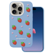 Mocco Strawberry Back Case for Apple iPhone 14 Pro / 15 Pro