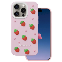 Mocco Strawberry Back Case for Apple iPhone 14 Pro / 15 Pro