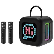 Blavec Portable Bluetooth Speaker WS-09 Karaoke Fun - 10W with 2 microphones and display (WS09-2MB) black