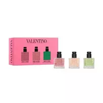 Valentino Set: Born In Roma Donna, Eau De Parfum, For Women, 6 ml *Miniature + Born In Roma Coral Fantasy Donna, Eau De Parfum, For Women, 6 ml *Miniature + Born In Roma Green Stravaganza Donna, Eau D