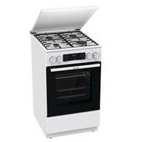 Gorenje GK5C64WH dujinė-elektrinė viryklė, 50 cm, 70 l, A klasė, balta