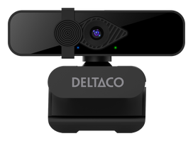 Internetinė kamera DELTACO, 2K QHD su 360 pasisukimu, pakreipiama aukštyn/žemyn, 2MP, black / W-200 / 1902913