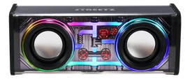 Permatoma bluetooth kolonėlė STREETZ su TWS ir LED šviesos efektais / 6612078 / S310-BLK