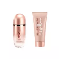 Set Carolina Herrera: 212 VIP Rose, Eau De Parfum, For Women, 80 ml + 212 VIP Rose, Moisturising, Body Lotion, 100 ml