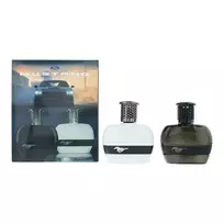 Komplektas „Ford“: „Mustang White“, tualetinis vanduo, vyrams, 50 ml + „Mustang Black“, tualetinis vanduo, vyrams, 50 ml