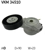 įtempiklio skriemulys, V formos rumbuotas diržas SKF VKM 34510