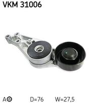įtempiklio skriemulys, V formos rumbuotas diržas SKF VKM 31006