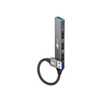 Goobay Slim 4-Port USB Hub, USB-A to USB-A, 5Gbit/s | 74456