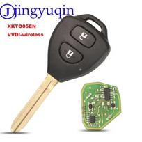 Xhorse jingyuqin XKTO05EN Vielinis nuotolinio valdymo raktas Toyota plokščiam 2 mygtukams Trikampis Angliška versija 2 Buttons popžvaigždė spalva