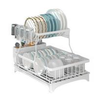 Tableware Dish Easy Drying Rack Large Stand Installation Dish Drainer Utensil balta