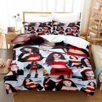 Kpop Babymonster Patogus antklodės užvalkalas Pagalvės užvalkalas Lovos skalbinių komplektas Vaikų miegamojo dekoracija Namų tekstilė EU Single(135*200cm)3pcs