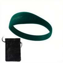 2Pcs Silicone Patella Tendon Knee Straps Ergonomic Support Care Support Strap Fixed Protection Flexible Sports Band Patellar Strape Brace Shock 1Pcs žalia