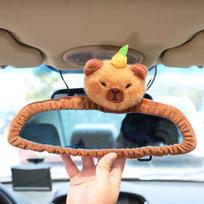 Automobilio kaklo pagalvėlė Kapibara Pliušinė Pečių apsauga Mielas Servetėlių dėžutė Kawaii Automobilio dekoracija Iš Automobilio reikmenų mielas Pliušinis žaislas Dovana