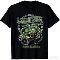 2026 NAUJAS Vintažinis Driežas Lick Vilkimo Atgavimo Didelis Logotipas Marškinėliai Dydis Mažas Grunge Motociklininko Stilius Apvalus Kaklas S