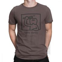 Teeth Haring Funny TShirts Unisex Dentist Dental Office Clinic Male Tshirt Fun Basic Tees O Neck Cotton Tops Brand Humor T Shirts S