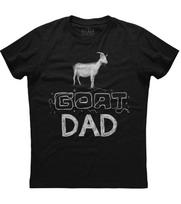 Goat Dad Fathers Day Farmer Gift Unisexs Short Sleeve Cotton Black Tshirt S