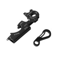 1PC Outdoor Camping Stainless Steel Keychain Multi-function Tool Hook Pliers Nail File Bottle Driver Screwdriver Bottle Opener